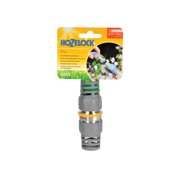 Hozelock 2043 Pro Metal Hose Repair Connector 12.5mm (1/2in)