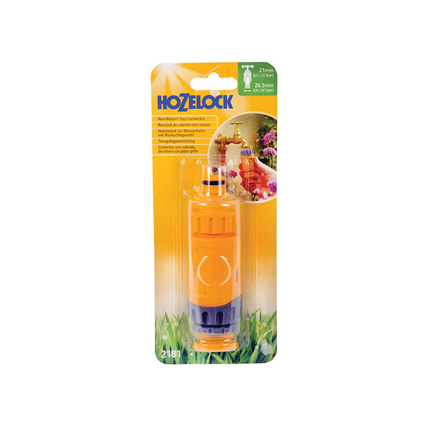 Hozelock 2181 Non-Return Valve Tap Connector 1/2 - 5/8in BSP
