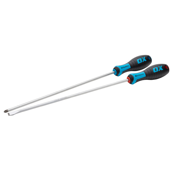 OX OX-P363302 Pro 2 Piece Long Screwdriver Set - 300mm Length