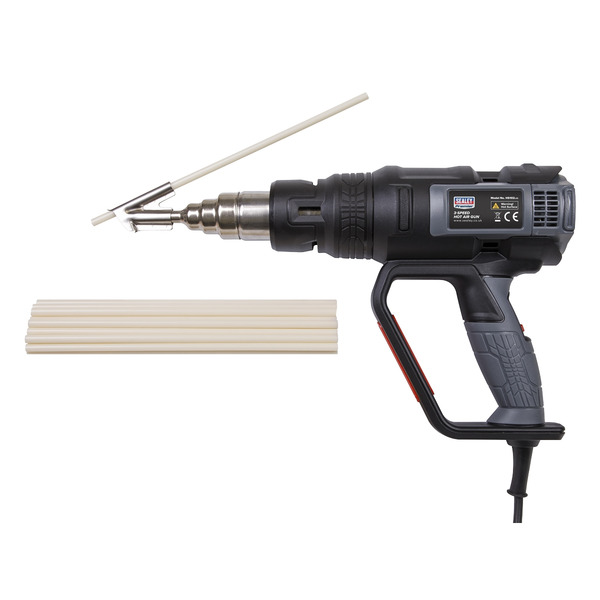 Sealey HS102K Premier Plastic Welding Kit including HS102 Heat Gun