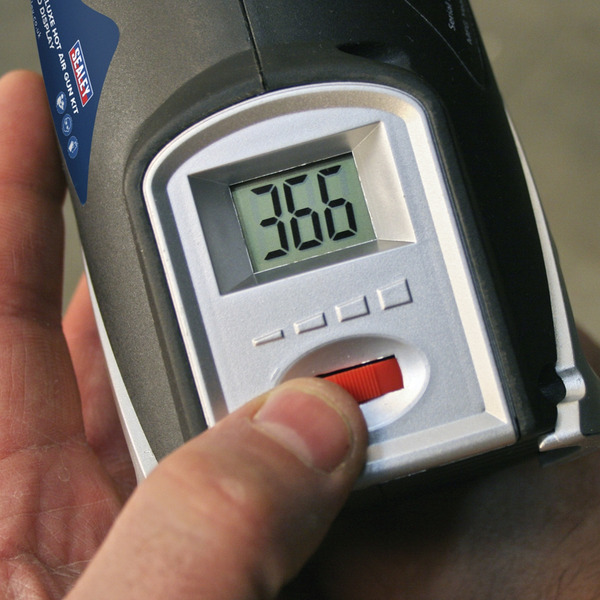 Sealey HS104K 2000W Deluxe Heat Gun Kit with LCD Display 80-600�C