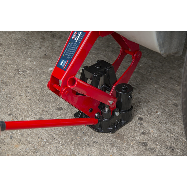 Sealey HSJ07 Hydraulic Scissor Jack 700kg Capacity