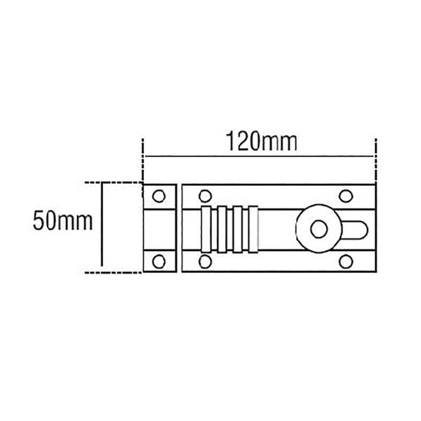 Squire HSQCOMBI2 CombiBolt 4 Re-Codable Locking Bolt Black/Blue 120mm