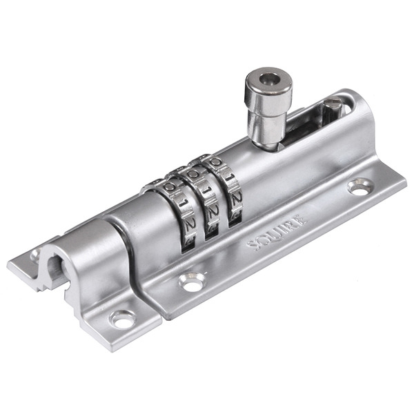 Squire HSQCOMBI3CH CombiBolt 3 Re-Codable Locking Bolt Chrome 92mm