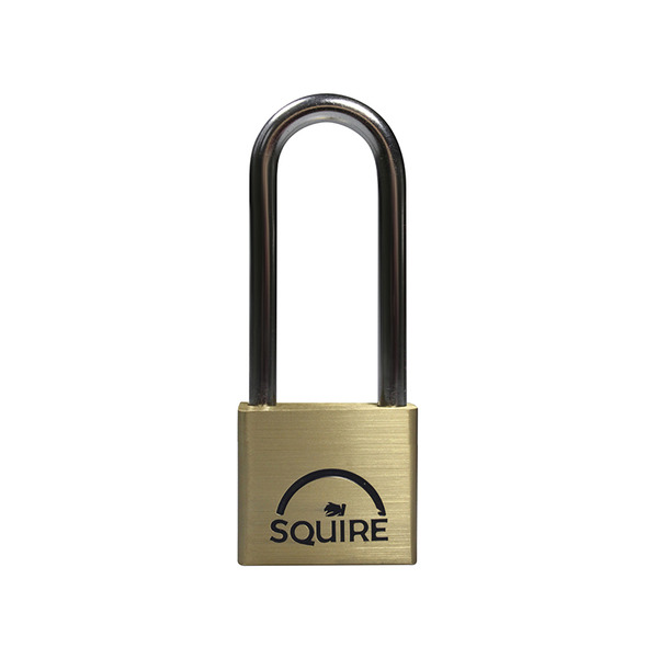 Squire HSQLN4212 LN4LS Lion Brass Padlock 5-Pin 40mm - 65mm Long Shackle