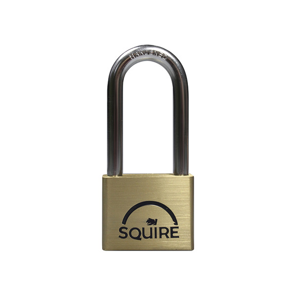 Squire HSQLN525 LN5/2.5 Lion Brass Padlock 5-Pin 50mm - 65mm Long Shackle