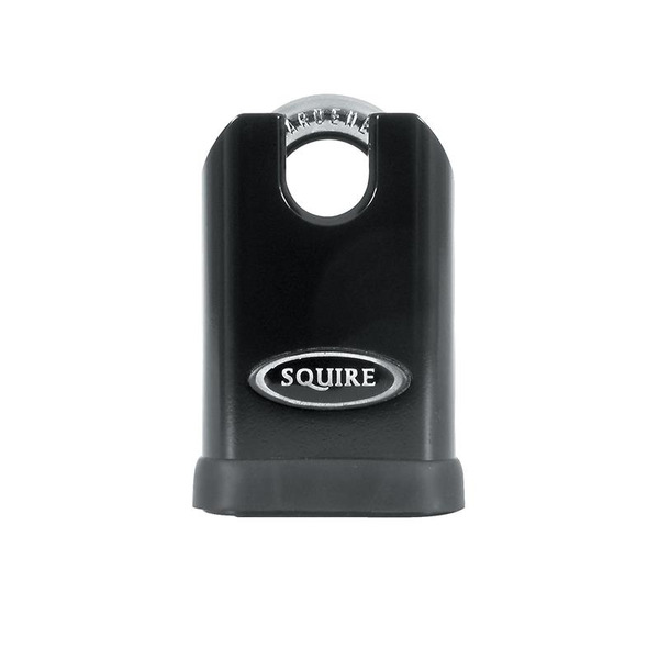 Squire HSQSS50CP5 SS50CP5 Stronghold Solid Steel & Brass Padlock 50mm Closed Shackle CEN3