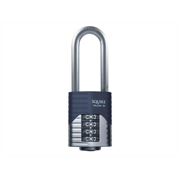 Squire HSQVC50LS Vulcan Long Boron Shackle Combination Padlock 50mm