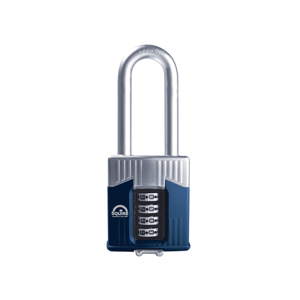 Squire HSQWC55LS Warrior High-Security Long Shackle Combination Padlock 55mm
