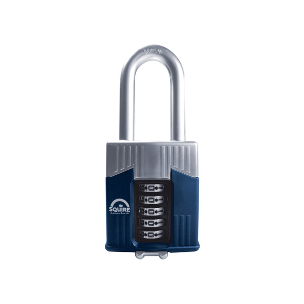 Squire HSQWC65LS Warrior High-Security Long Shackle Combination Padlock 65mm