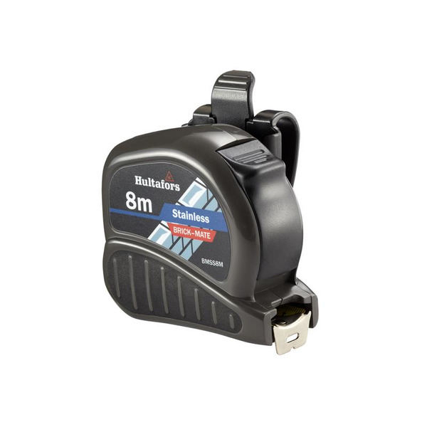 Hultafors HUL352423 BMSS8M Brick-Mate Stainless Steel Pocket Tape 8m (Metric only)