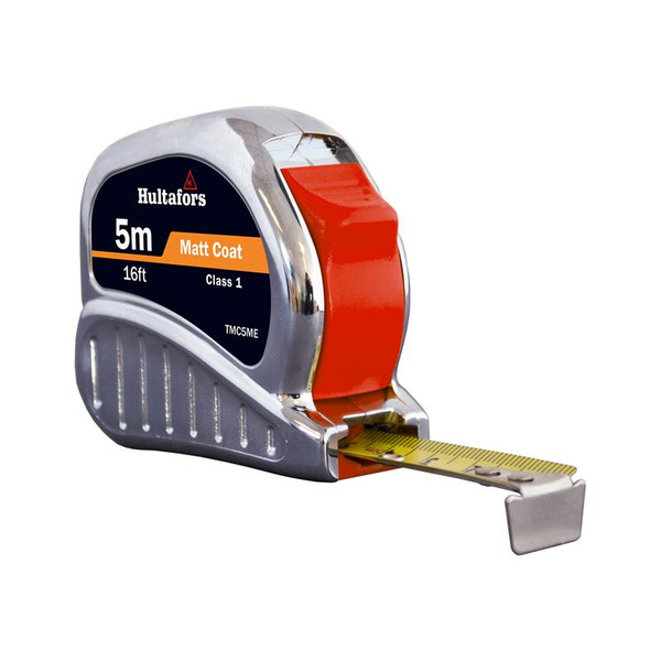 Hultafors HUL368113 TM5ME Chrome Tri-Matic Pocket Tape 5m/16ft (Width 19mm)