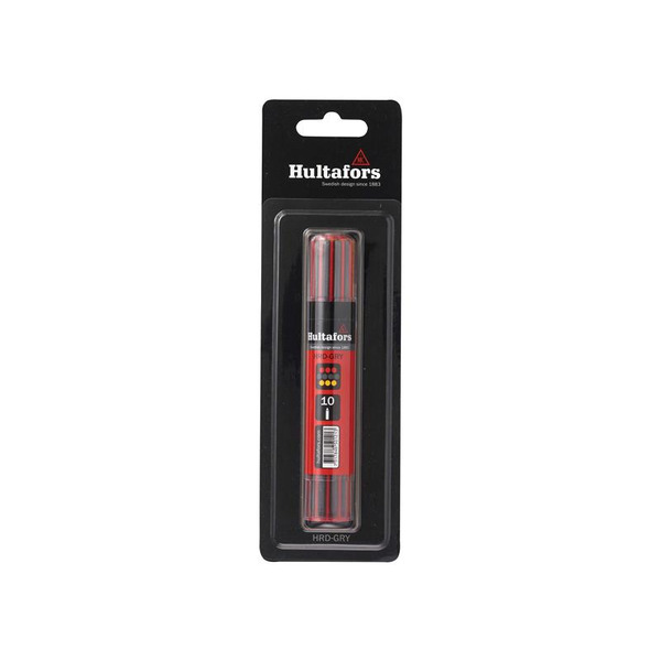 Hultafors HUL650220 Dry Marker Refill Graphite/Red/Yellow (10) Blister Pack