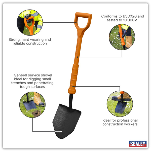 Sealey HVCT07 Insulated General Service Shovel