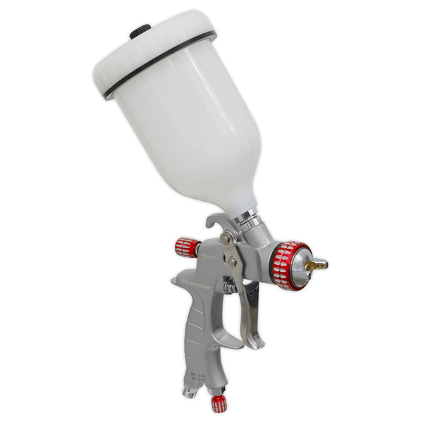 Sealey HVLP01 Premier Professional HVLP Gravity Feed Spray Gun 1.3mm Set-Up