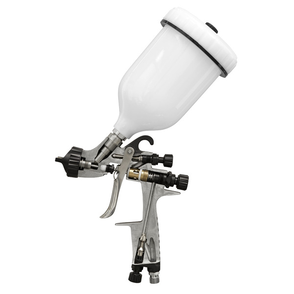 Sealey HVLP05 Premier Professional HVLP Gravity Feed Spray Gun 1.3mm Set-Up