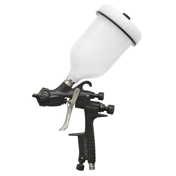 Sealey HVLP05 Premier Professional HVLP Gravity Feed Spray Gun 1.3mm Set-Up