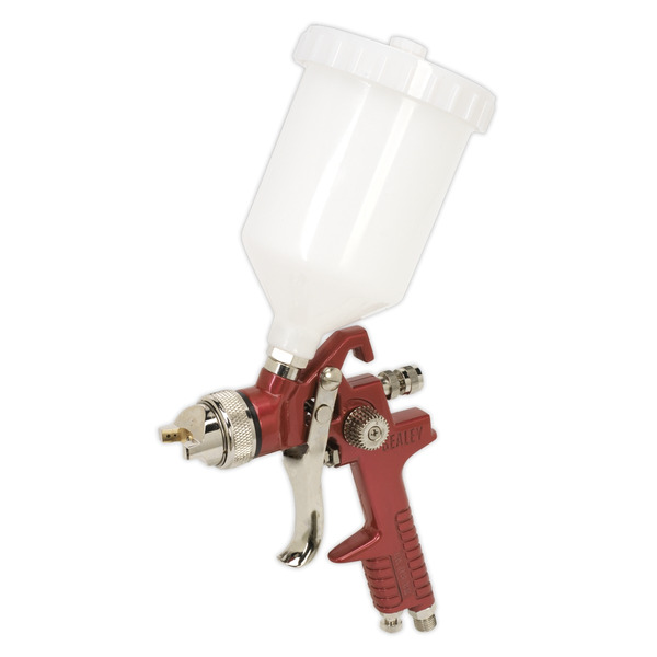 Sealey HVLP741 Workshop Series HVLP Gravity Feed Spray Gun 1.3mm Set-Up