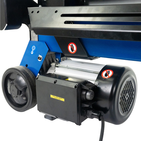 Hyundai 5 Tonne Horizontal Electric Log Splitter with Hydraulic Ram, Steel Protection Cage 520mm Length | HYLS5000HE