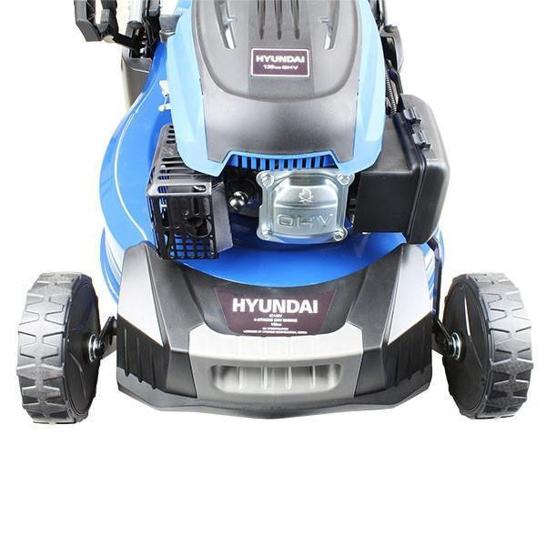 Hyundai 19'' / 48cm Cut Self Propelled Electric Start Petrol Roller Lawnmower And Extras