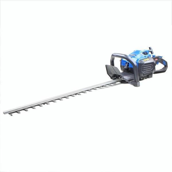 Hyundai 26cc 600mm Petrol Hedge Trimmer Cutter, Easy-Start & Lightweight 2-stroke & GardenTek Folding Trolley on Wheels, Garden Trolley 120kg | HYHT2600X+GTW220