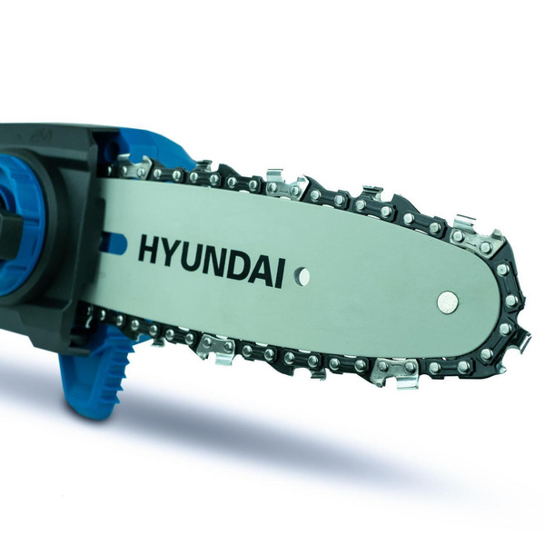 Hyundai Cordless Pole Saw, Pruner, 2.3m Long Reach, 20V 2Ah Li-Ion Battery & GardenTek Folding Trolley on Wheels, Garden Trolley 120kg | HY2192+GTW220