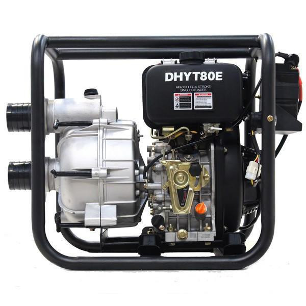 Hyundai Diesel Dirty Water Pump 3in Electric Start + 2 Hoses