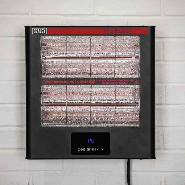 Sealey Wall Mounting Infrared Quartz Heater 2.8kW/230V
