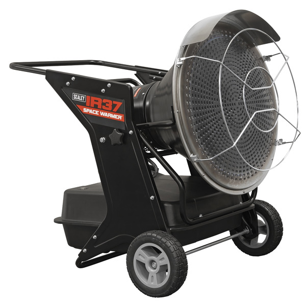 Sealey IR37 Space Warmer® Infrared Kerosene/Diesel Heater with Wheels 136,000Btu/hr