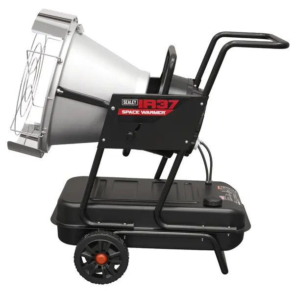 Sealey IR37 Space Warmer® Infrared Kerosene/Diesel Heater with Wheels 136,500Btu/hr