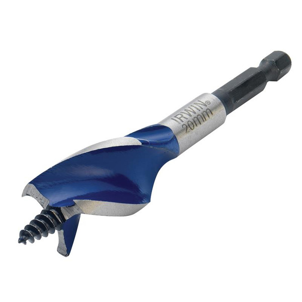 IRWIN® IRW1921993 Blue Groove 6X Stubby Wood Bit 20 x 100mm