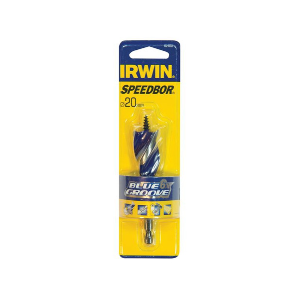 IRWIN® IRW1921993 Blue Groove 6X Stubby Wood Bit 20 x 100mm