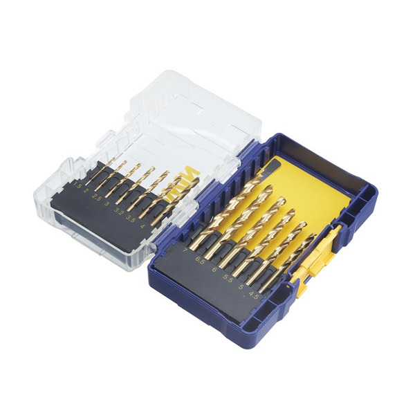 IRWIN® IRWIW3038503 HSS Titanium Metal Drill Bit Set, 13 Piece