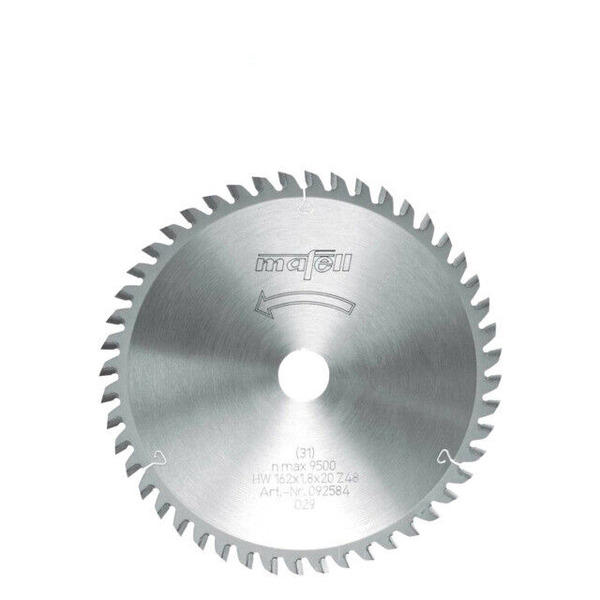 Mafell TCT sawblade 162 x 20 x 1.2/1.8mm (48z) Universal *Standard on MT55cc & MT5518*
