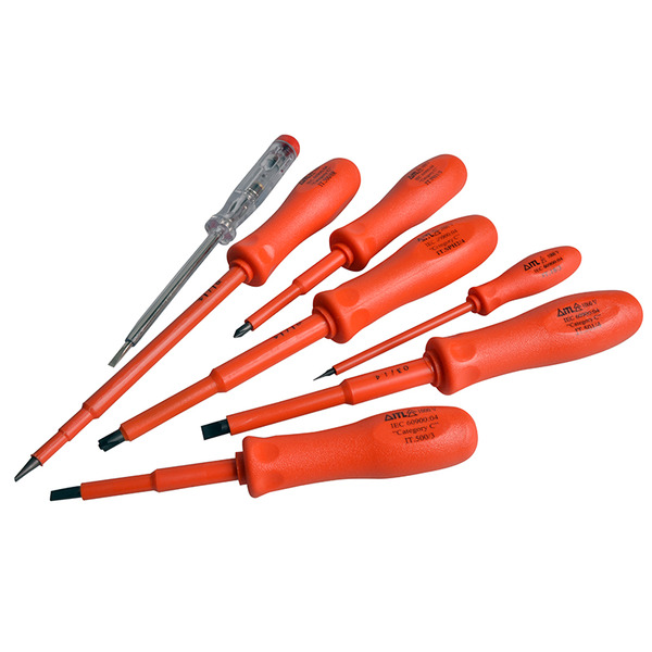 ITL02100 ITL Insulated Insulated Screwdriver Set, 7 Piece