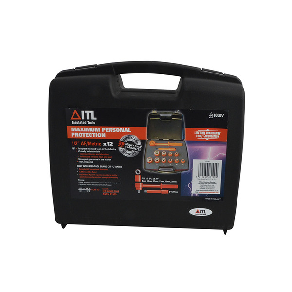 ITL03100 ITL Insulated Insulated Socket Set of 12 1/2in Drive