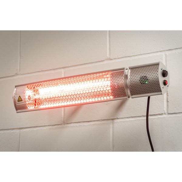 Sealey IWMH2000R High Efficiency Wall Mounting Infrared Short Wave Heater 2000W