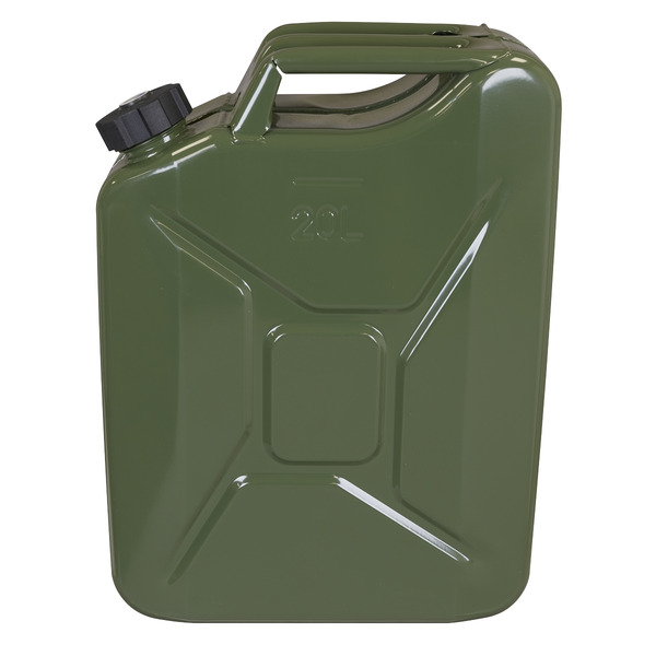 Sealey JC20SCG Screw Cap Metal Jerry Can 20L - Green