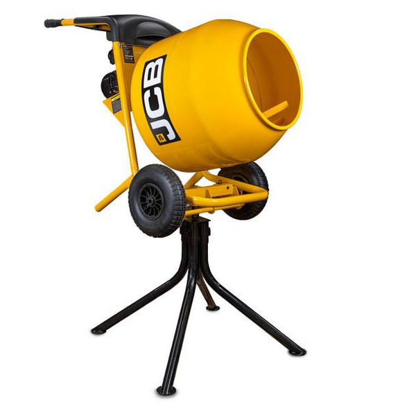 JCB Electric 230V 134L Seam Welded Cement Mixer 550W 100L Working Capacity | JCB-CM150E