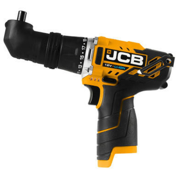 JCB 12V Cordless 4-in-1 Drill Driver 2x 2.0AH Li-ion Batteries in W-Boxx 102 Power Tool Case | 21-12TPK2-WB-2