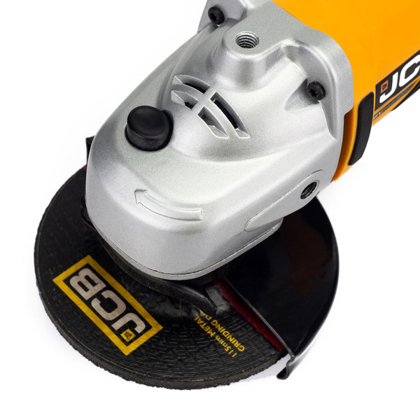 JCB 18V Cordless Angle Grinder, 115mm 4 1/2 inch, 2-5Ah Li-Ion Battery Options, M14 Thread | 21-18AG-B, Bare Unit + 2.0Ah Battery