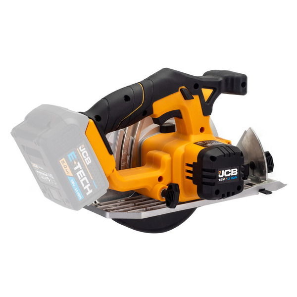 JCB 18V Cordless Circular Saw 165mm 6.5 Li-Ion Battery 2-5.0Ah | 21-18CS-B, Bare Unit