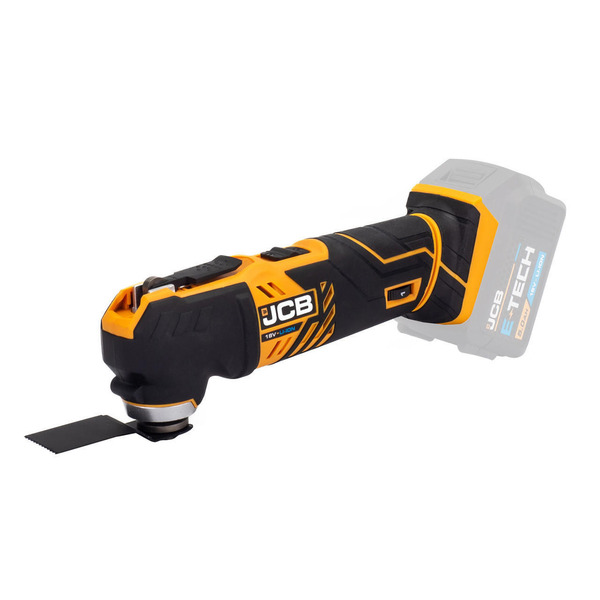 JCB 18V Cordless Multi-Tool, 2-5.0AH Li-Ion Battery Options, Quick Change Blade | 21-18MT-B, Bare Unit