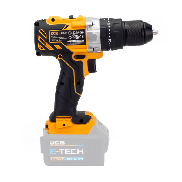 JCB 18V Brushless Battery Combi Drill | 21-18BLCD-B, Bare Unit