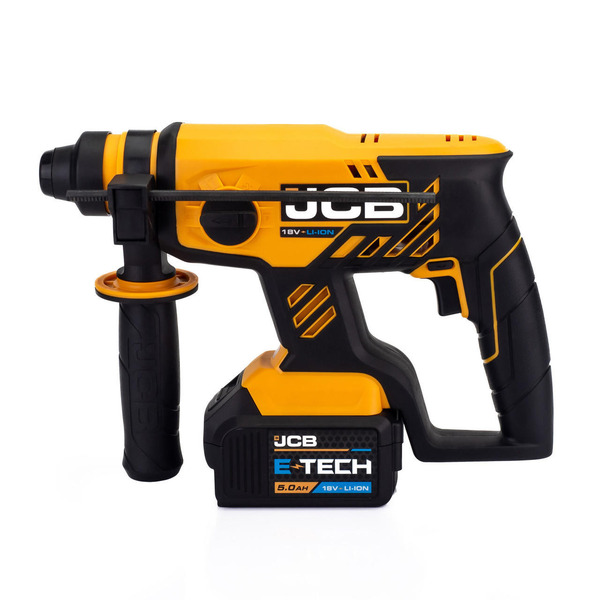 JCB 18V Brushless SDS 1x5.0Ah Lithium-Ion Battery and Charger in 20 Kit Bag | 21-18BLRH-5X-BG