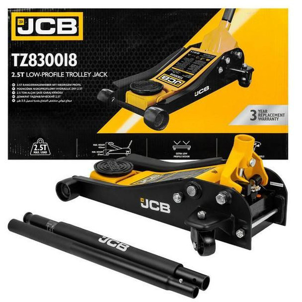 JCB 2.5 Tonne Low-Profile Hydraulic Trolley Jack | JCB-TZ830018