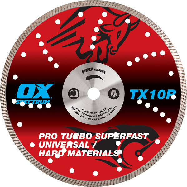 OX Spectrum Pro Turbo Dia Blade - Multi-Steel - 300/20mm