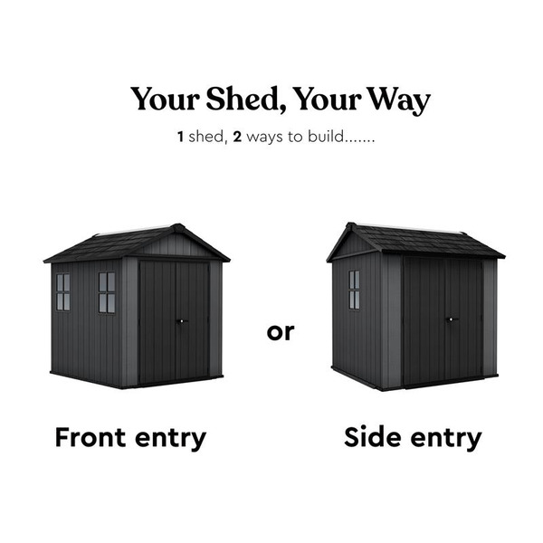 Keter KET260264 Newton Plus Shed 7 x 7.5ft