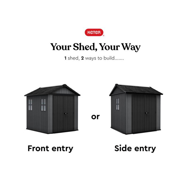 Keter KET260265 Newton Plus Shed 7.5 x 9ft