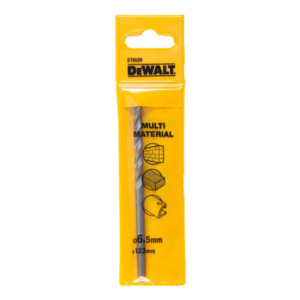 DEWALT DT6520-QZ Multi Material Drill Bit 6.5mm x 123mmDEWALT 